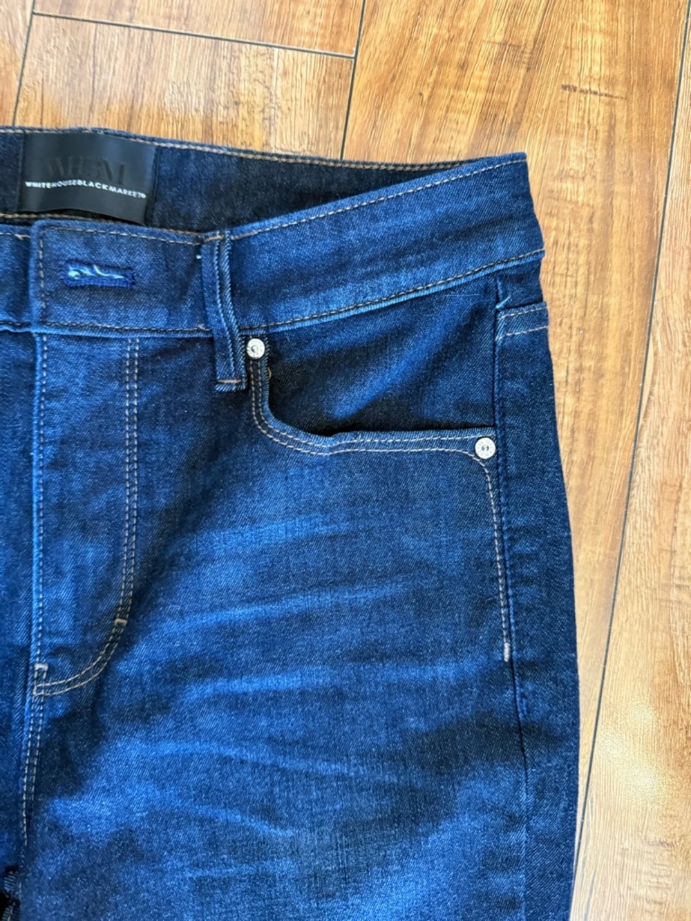 WHITE BLACK Women's Dark Blue Slim Fit High Rise Sculpt Jeans Size 6 - Picture 6 of 11